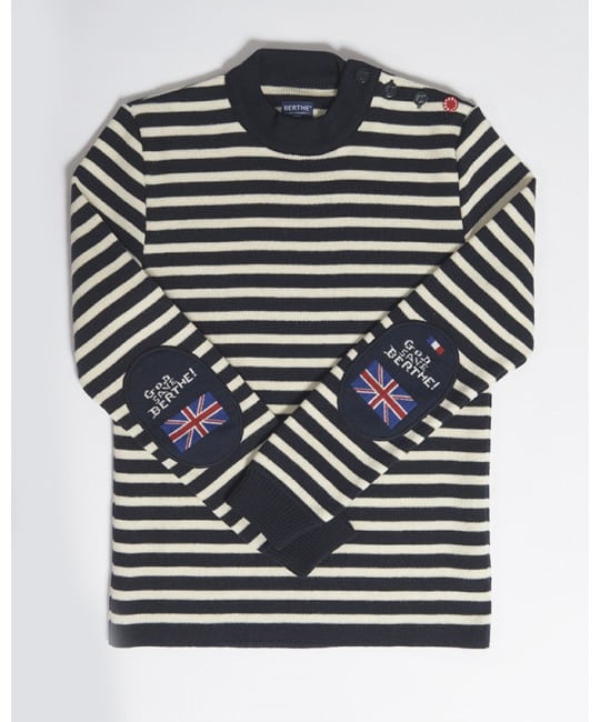 Sømandstrøje med striber og design